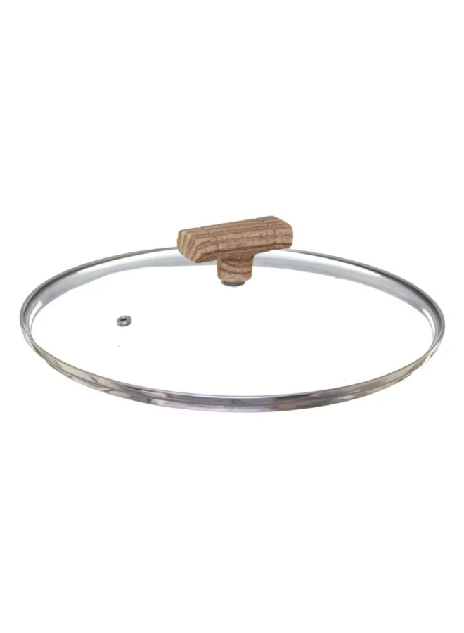 Five Simply Smart Nature Forged Aluminium Saute Pan with Lid Grey and Beige 28 cm 111011A
